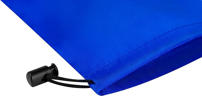 PALTERWEAR Drawstring Pouch (5 x 7 Inch - 12 Pack - Blue) Small Nylon Cinch Bag with Toggle for Travel, Gym and Storage