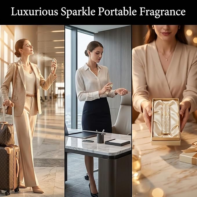Travel Perfume Bottle Refillable,5ml Atomizer Travel Size,Valentine's Day Gift Portable Empty Spray Bottle Dispense Filling Atomizer,Leak-Proof TSA Perfume Travel Bottle