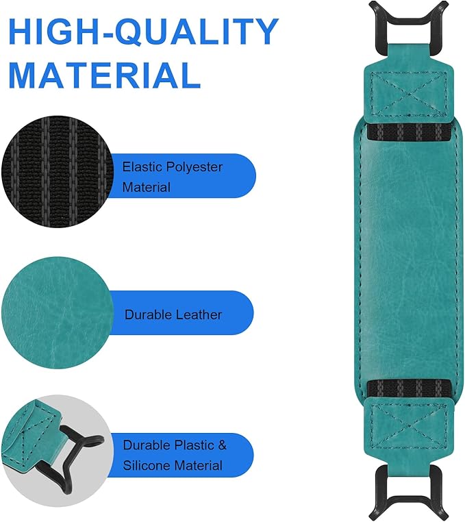 HoYiXi Universal Soft Hand Strap for 6-7 Inch eReader Tablet Compatible with Kobo/Pocketbook/Tolino/Paperwhite/Nook eReader,for 6", 6.8", 7" eReader,High Elasticity Hand Strap for Tablet,Cyan