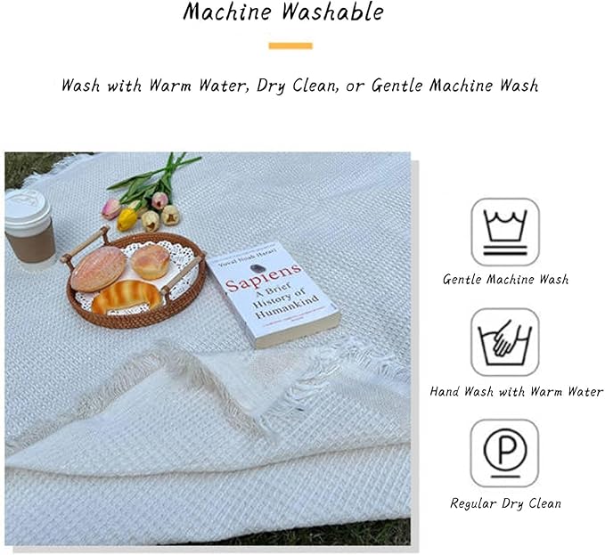 70"x 70" Picnic Blanket Extra Large,Layer Outdoor Blanket for 5 to 7 Adults,Camping Grass Lawn Park Accessories Cute Couple Gifts Ideas Wedding Registry for Park, Beach (Gray)