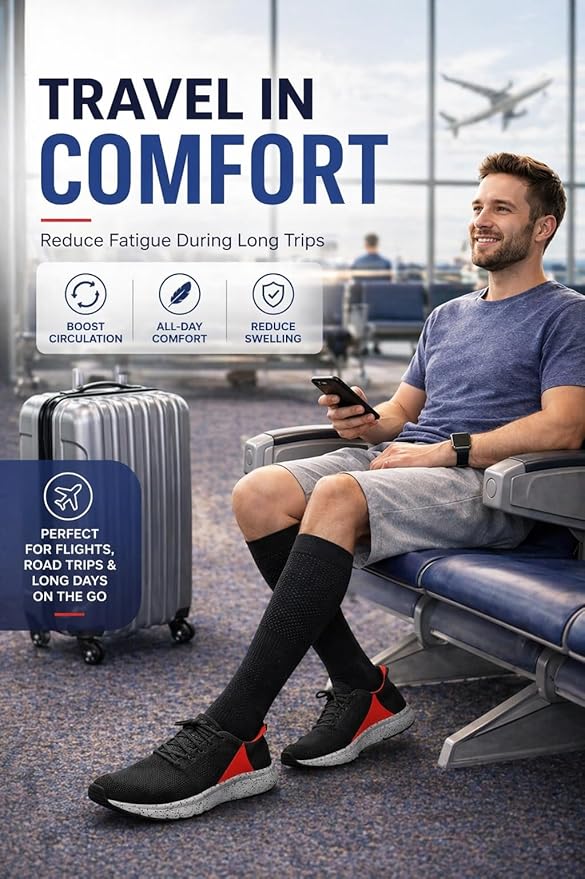Aoliks Compression Socks for Women & Men 4 Pairs, Best Support for Nurses Running Travel