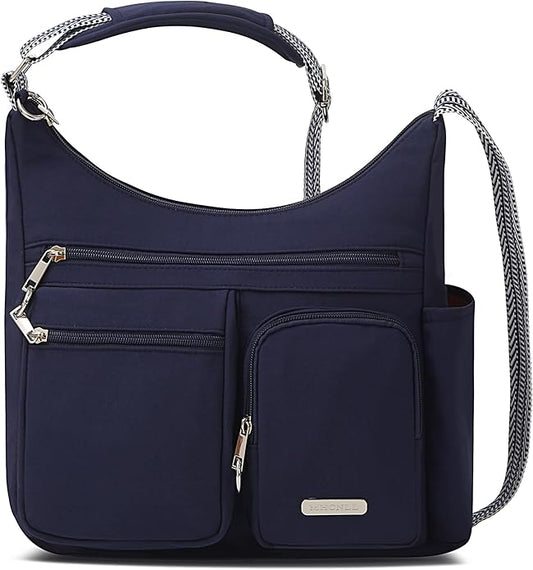 MHCNLL Anti Theft Crossbody Bag for Women, Lightweight Travel Purse, Waterproof Nylon Multi-Pocket Everyday Shoulder Handbag