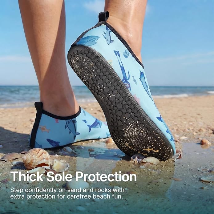 Water Shoes for Women Men Quick-Dry Aqua Socks Swim Beach Outfits Barefoot Yoga Exercise Wear Sport Accessories Pool Camping Must Haves River Hiking Adult Youth Size