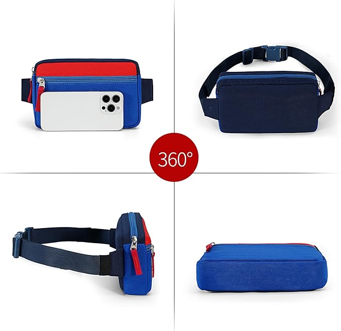 Fanny Pack Birthday Graduation Gifts for 7 8 9 10 11 12 13 Year Old Teen Girls Her Kids, Preppy Cute Trendy Stuff Colorblock Crossbody Bag Adjustable Belt Bags for Travel Essentials