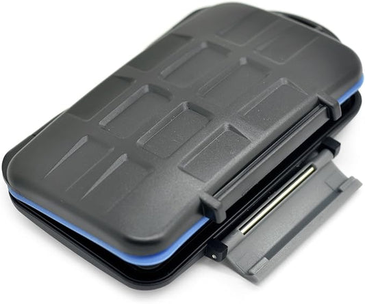 JJC MC-5 Waterproof Holder Storage Memory Card Case for 4PCS CompactFlash(CF) 2PCS Micro SD2 PCS SecureDigital(SD) 2PCS MemoryStick Pro Duo 2PCS XDPictureCard(XD)