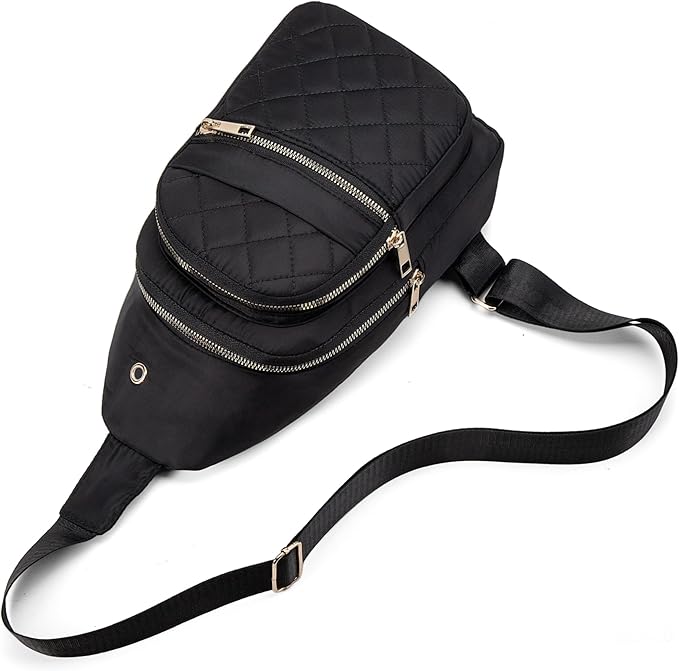 Banelu Small Sling Bag Crossbody Sling Backpack for Women, Chest Bag Cross Body Bags Crossbody Purse for Outdoors Hiking Traveling
