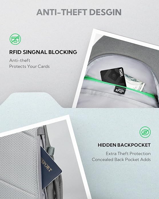 WATERFLY Sling Bag Crossbody Backpack: 8L RFID Anti Theft Cross Body Shoulder Bag Travel Crossover Side Bag for Men Women