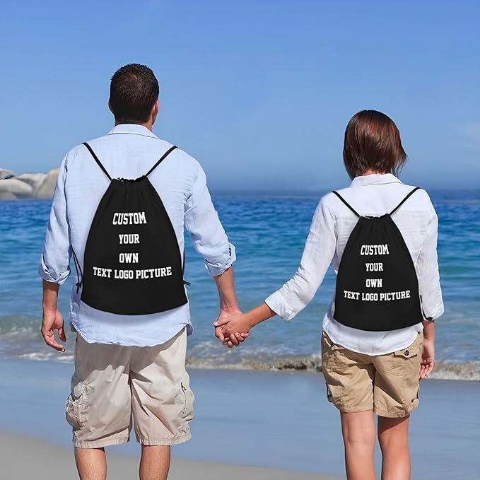 Custom Drawstring Backpack Personalized Drawstring Bag Bulk Plain Sports String Bag Sport Gym Sackpack for Women Men