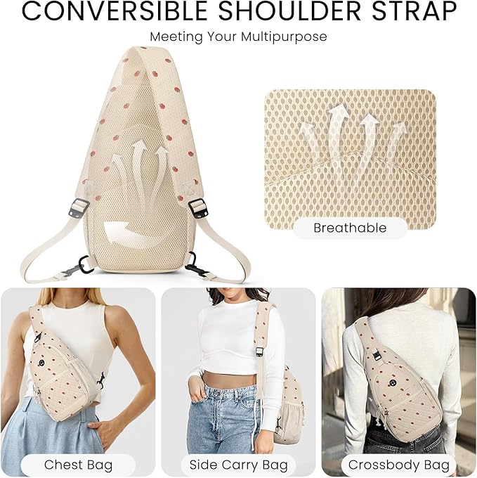 Small Crossbody Purses Bags for Women Men Travel, Chest Sling Bag Women Casual Cross Body Bag for Woman Sling Backpack