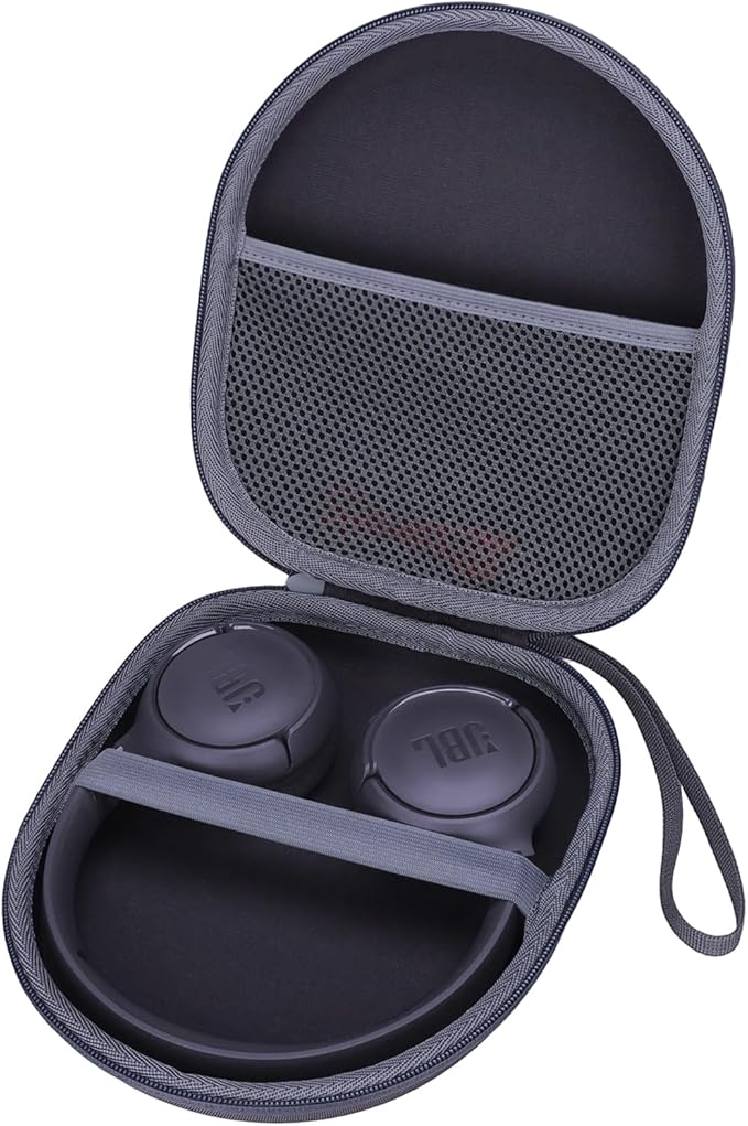 Headphone Headset Case Compatible with RORSOU C6/JBL/Anker/Sony/BERIBES/KVIDIO Wireless On-Ear Headphones, Dark Gray