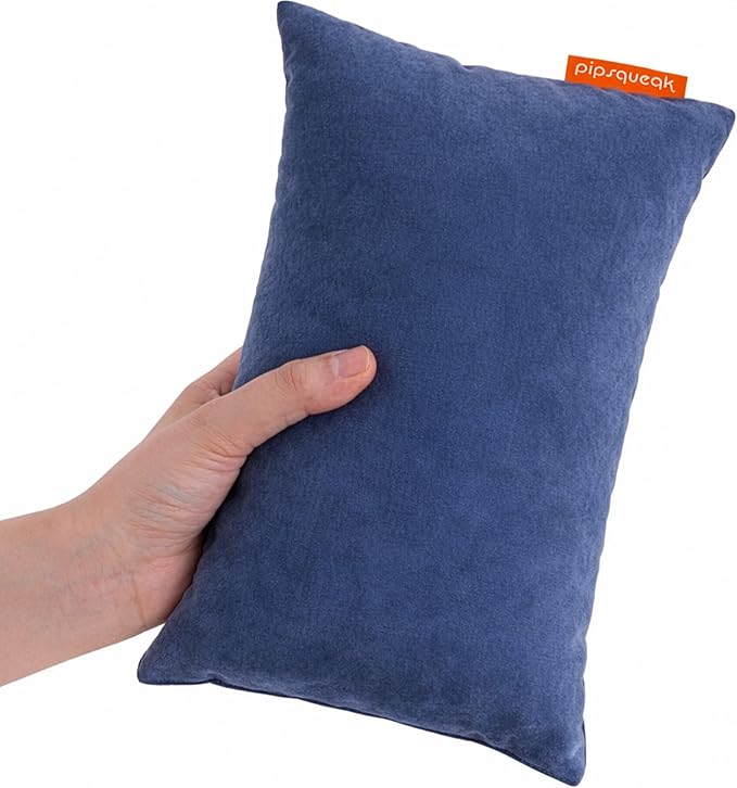 Pipsqueak Microfiber Pillow - Small, Mini, Tiny - 11 x 7 in - Perfect for Travel, Cars, Airplanes, Camping, Dogs, Toddlers, Kids, Lumbar, Knees and Neck - Ages 2 Yrs and Up