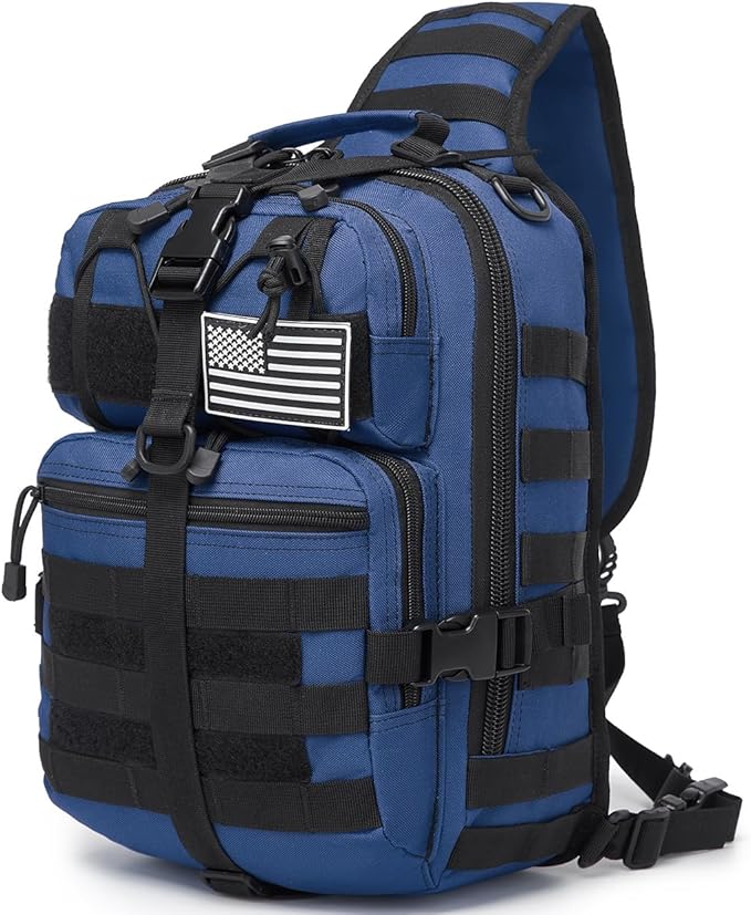 Tactical Sling Pack Big Crossbody Backpack Over Shoulder Bag Military for Men Hiking Outdoor Sport Gym