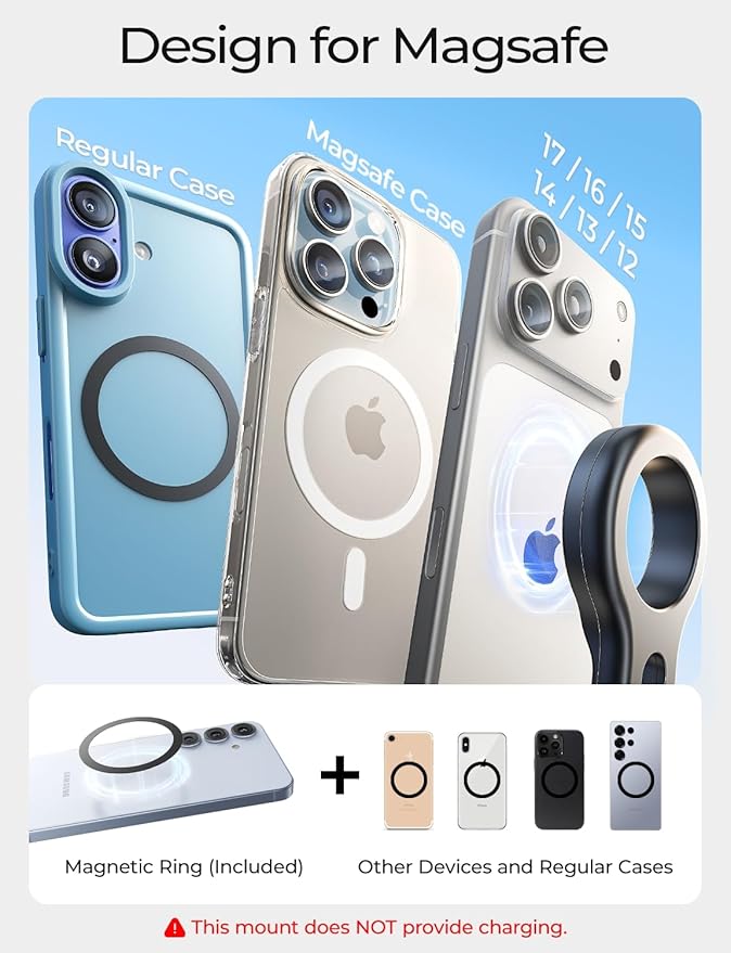LISEN for MagSafe Car Mount, Magnetic Phone Holder for Car Vent Phone Mount, Air Vent Car Phone Holder Mount, Magnetic Car Phone Holder, Car Phone Holder Magnetic for iPhone 17 Pro Max Gift for Dad