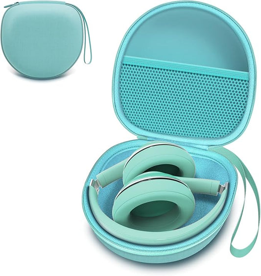 Headphone Case Compatible with BERIBES/TOZO/KVIDIO/Beats/Soundcore Anker/JBL Noise Cancelling Over-Ear Headphones, Mint Green