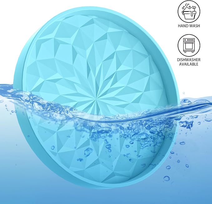 ME.FAN Car Coasters for Cup Holders [4 Pack] - 2.75In Silicone Auto Mug Mats - Universal Non-Slip Recessed Car Interior AccessoriesSky Blue