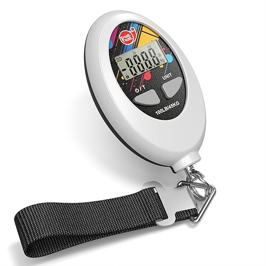 SNAIL TRAIL 100 lbs (45 kg) Digital Luggage Scale, Portable Suitcase Weigher, Travel Bag Weight Scale, Handheld Baggage Weigh Machine, Gift for Travelers