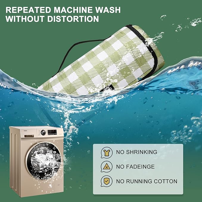 ZUBOND Picnic Blankets Waterproof Sandproof Foldable & Machine Washable, 80''x100'' Extra Large Beach Blankets, Simple Stylish Gingham Outdoor Blankets Grass Lawn Park for Family Camping Party