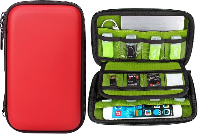 Aprince Digital Gadget Case Waterproof Memory Card Case, Designed for External Hard Drive,USB Flash Drives,Power Banks - Best for Traveling