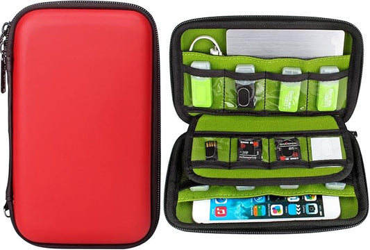 Aprince Digital Gadget Case Waterproof Memory Card Case, Designed for External Hard Drive,USB Flash Drives,Power Banks - Best for Traveling