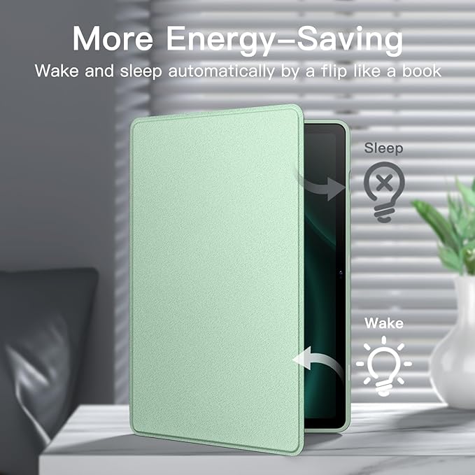 JETech Case for Samsung Galaxy Tab S10 Lite / S10 FE / S9 FE 10.9-Inch with S Pen Holder, Slim Folio Stand Protective Tablet Cover, Multi-Angle Viewing (Mint)