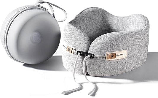Neck Pillow Airplane, CertiPUR-US® BASF Memory Foam Travel Pillows with Comfortable Breathable Cover, Ergonomic Design Compact Airplane Pillow for Flight Headrest Sleep, Portable Plane Accessories
