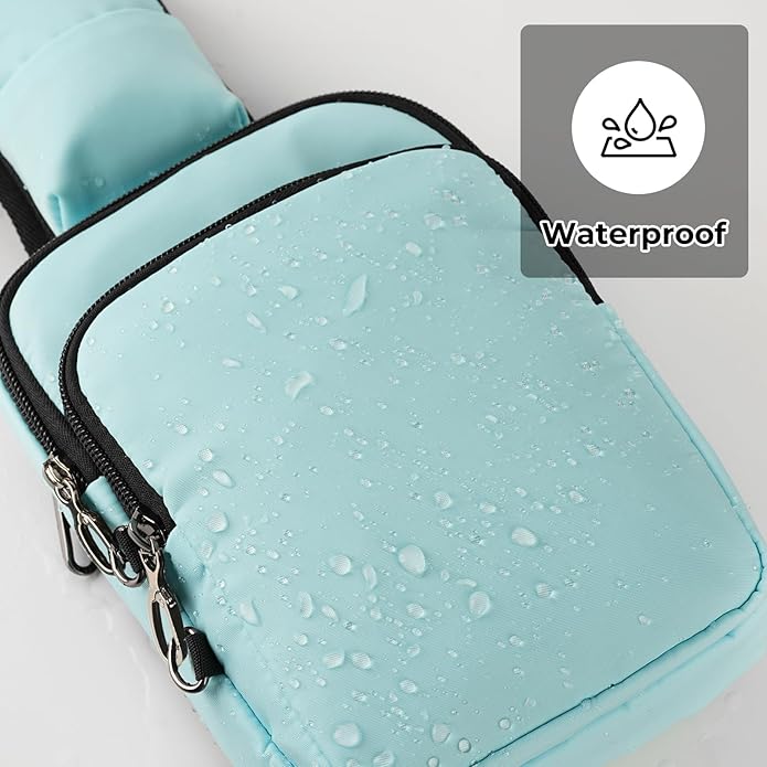 BROADREAM Sling Bag, Crossbody Bag with Anti-Theft Lock Zipper, RFID Blocking & Water Resistant for Travel Work Sport