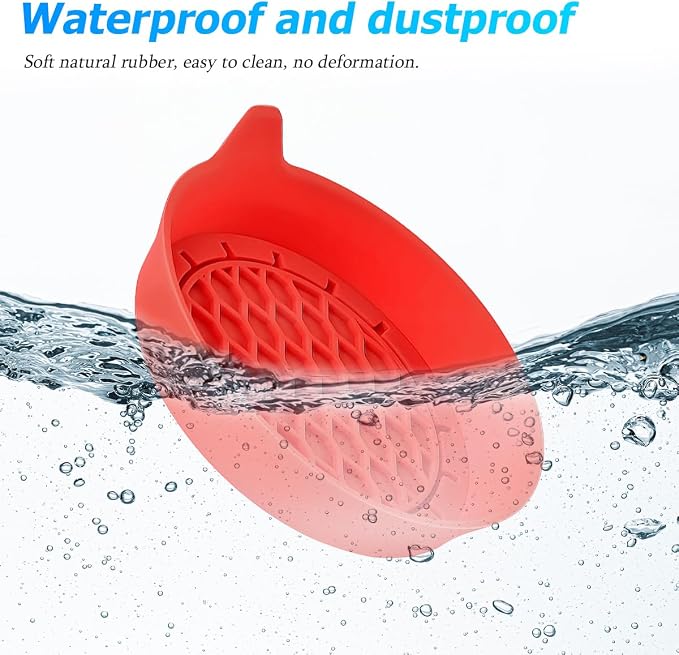 Zpana 4PCS Car Cup Holder Coasters, Silicone Non-Slip Vehicle Cup Recessed Mats, Sift-Proof Automotive Interior Drink Insert Decor Accessories, Universal for SUV, Sedan, Truck (Red)