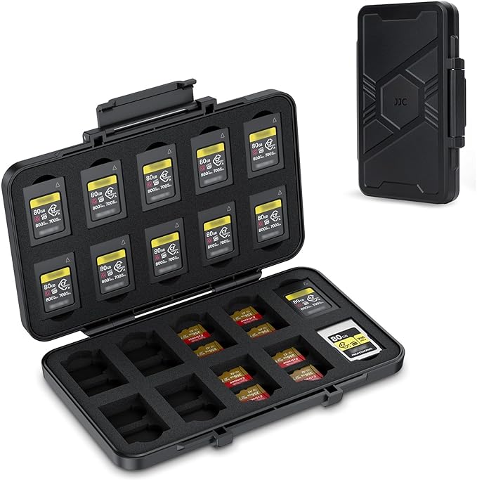 [Large Capacity] CFexpress Type A Card Case Storage (Not Fit Type B), 60 Slots Memory Card Organizer Holder Box for 40 TF Micro SD & 20 CFexpress Type-A Cards, for Sony A7RV A7SIII A7IV A7R5 A1 A9M3
