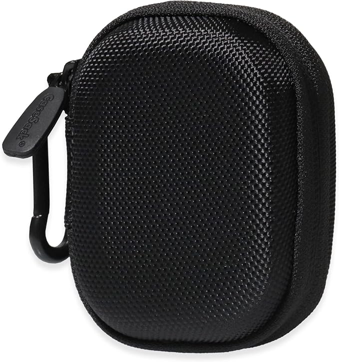 Case for TAGRY X08 Bluetooth Headphones True Wireless Earbuds 60H, mesh Pocket for Charge Cable (Black)