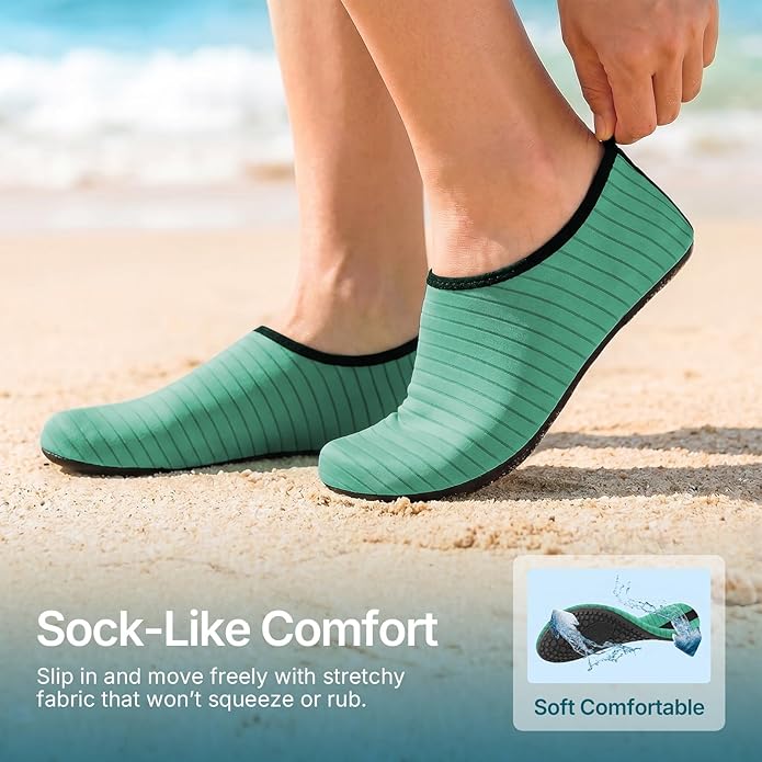 Water Shoes for Women Men Quick-Dry Aqua Socks Swim Beach Outfits Barefoot Yoga Exercise Wear Sport Accessories Pool Camping Must Haves River Hiking Adult Youth Size