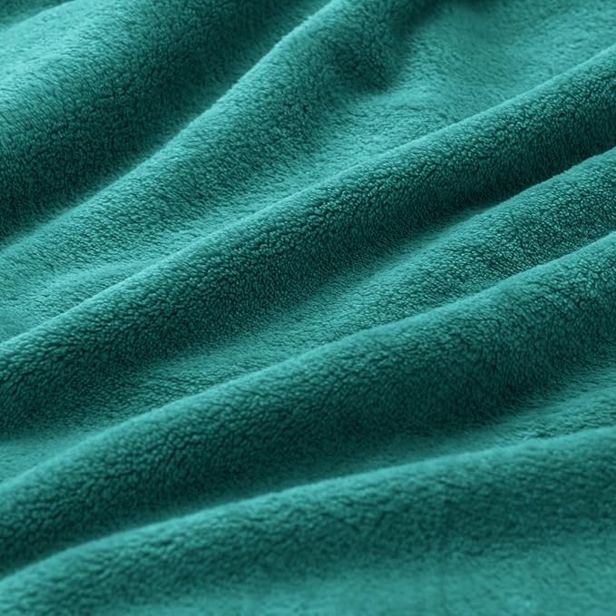 BEDELITE Fleece Blanket Emerald Green Throw Blankets for Couch & Bed, Luxury Plush Cozy Fuzzy Blanket 50x60 inches, Super Soft Warm Lightweight Throw Blanket for Travel Camping