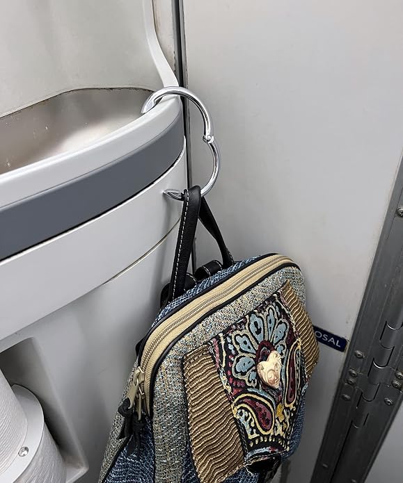 Clipa Bag Hanger - The Ring that Opens Into a Hook, Closes Automatically | Hangs Almost Anywhere in Just 1/2" of Space | Holds 33 lbs | 9 Styles | 3 yr Warranty