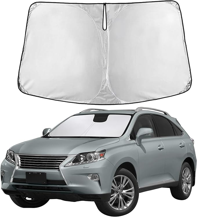 Autovir Windshield Sun Shade Fit for 2010-2013 2014 2015 Lexus RX-350 Sunshade, Front Car Window Shades Sun Visor, Blocks UV Rays & Heat, Car Accessories