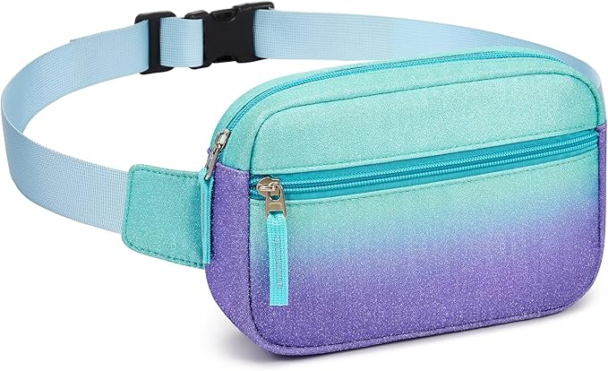 Fanny Pack Birthday Graduation Gifts for 7 8 9 10 11 12 13 Year Old Teen Girls Her Kids, Preppy Cute Trendy Stuff Colorblock Crossbody Bag Adjustable Belt Bags for Travel Essentials