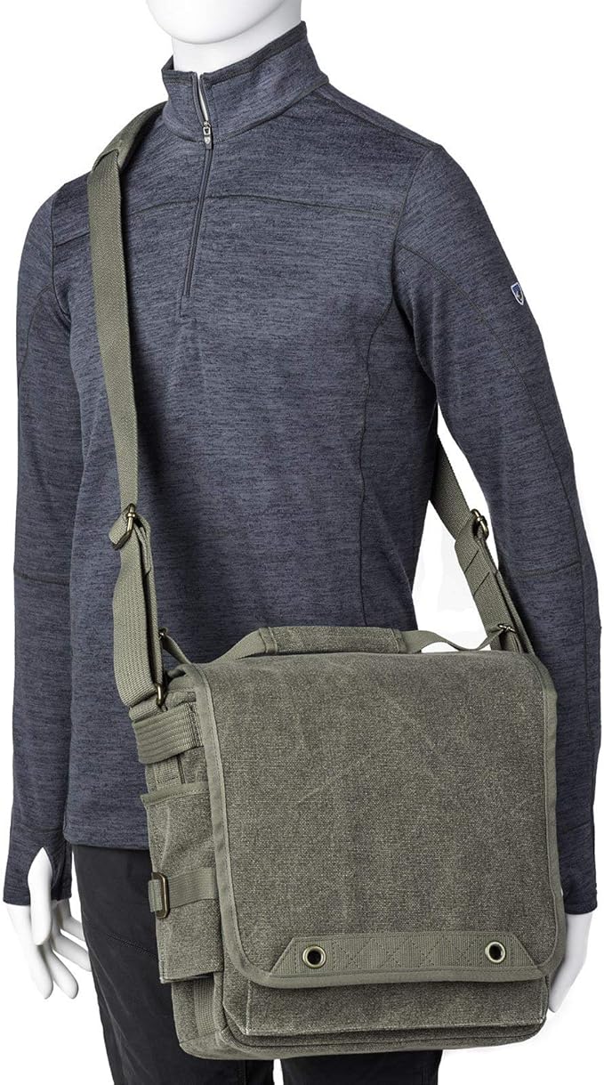 Think Tank Retrospective 20 V2.0 Canvas Shoulder Bag for Mirrorless or Standard DSLR Cameras and Photo Accessories - Pinestone - X-Large