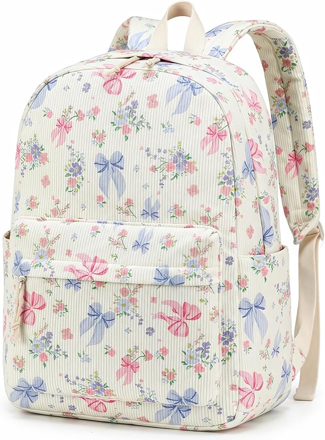 Bluboon School Backpack for Teen Girls Bookbags Elementary High School Corduroy Laptop Bags Women Travel Daypacks