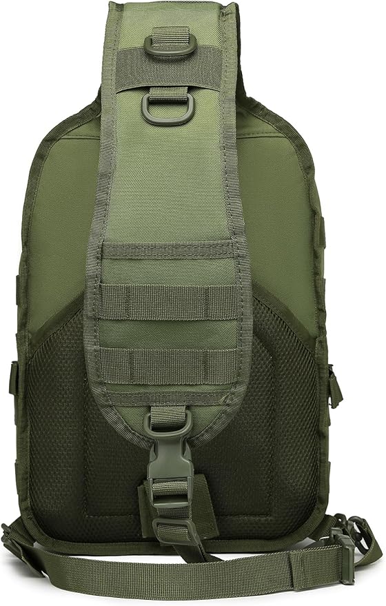 Tactical Sling Pack Big Crossbody Backpack Over Shoulder Bag Military for Men Hiking Outdoor Sport Gym
