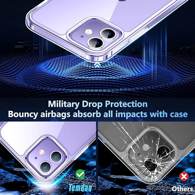 Case Designed for iPhone 12 Case/Designed for iPhone 12 Pro Case -Clear