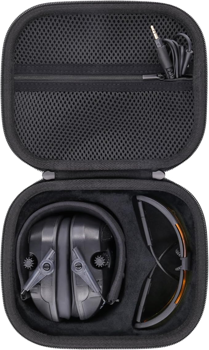 Storage Case Compatible with Walkers Razor Slim/Howard Leight Honeywell Impact Sport Electronic Ear Protection Muffs