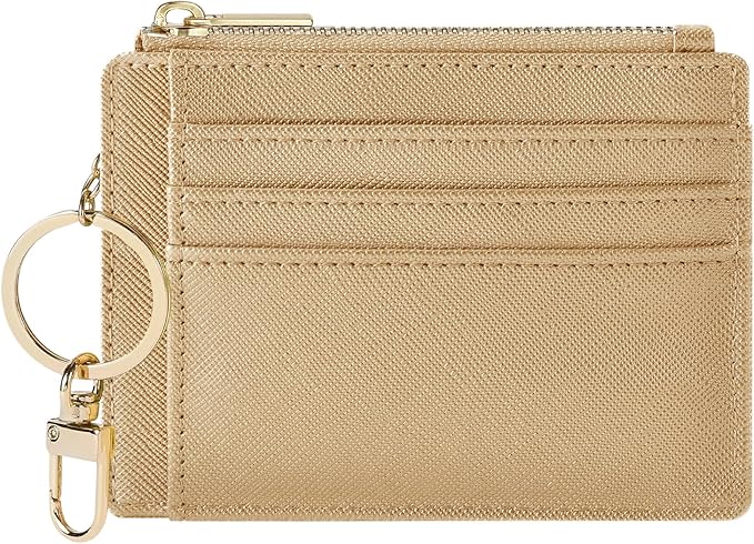 Sodsay Card Case Slim Front Pocket Wallet for Women Credit Card Holder with Keychain | Slim, Credit Card Holder, Front Pocket, with Keychain | Slim