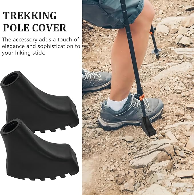 Trekking Pole Tips Set - Walking Sticks Replacement Tip Protectors - Snow & Mud Baskets