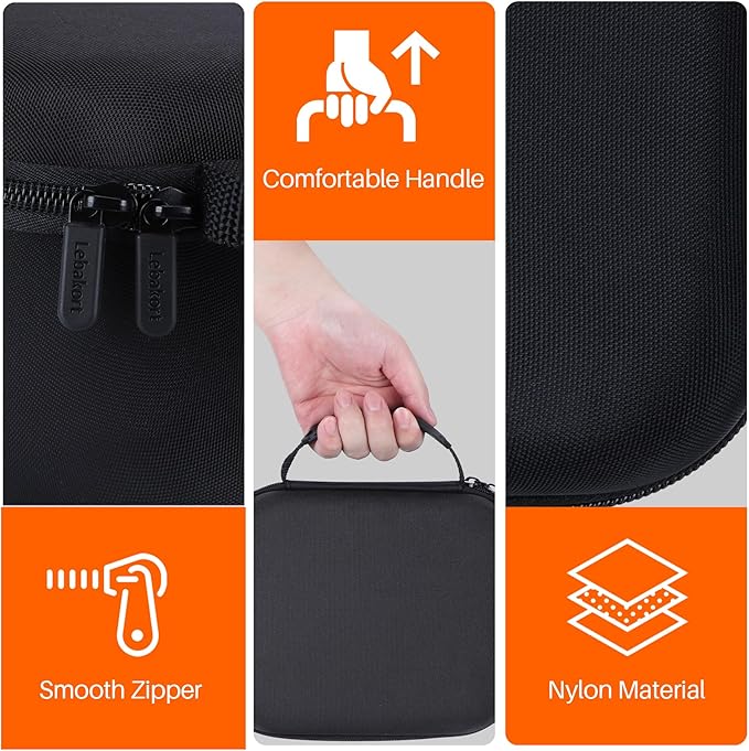Lebakort Storage Case Compatible with Walker's Razor Slim Electronic Earmuff Walker's Walkie Talkie/PROHEAR 066 030 / Howard Leight Honeywell Impact Sport Electronic Muffs(Case Only)