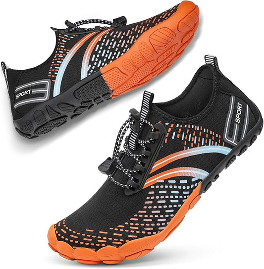 ATHMILE Hiking Barefoot Water Shoes for Women Men Beach Swim Aqua Pool River Quick Dry Athletic Wide Toe Outdoor Sport Kayaking Boating Rock Climbing Yoga Lake