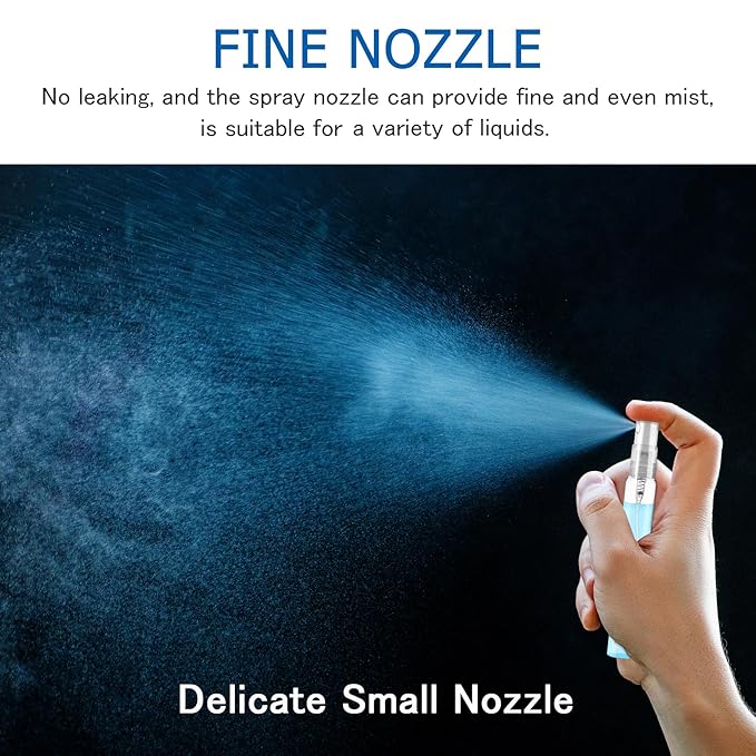Mini Spray Bottles 70PCS 10ML Clear Glass Perfume Bottles Refillable Fine Mist Spray Bottles Empty Fragrance Sample Spray Containers Cosmetics Atomizer for Cleaning,Travel,Essential Oils