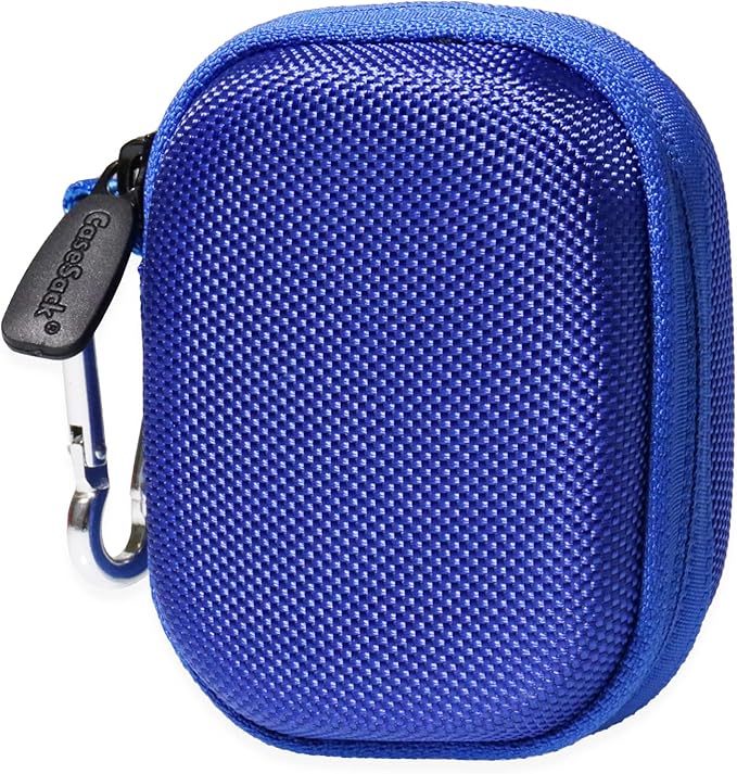 Case for TAGRY X08 Bluetooth Headphones True Wireless Earbuds 60H, mesh Pocket for Charge Cable (Blue)