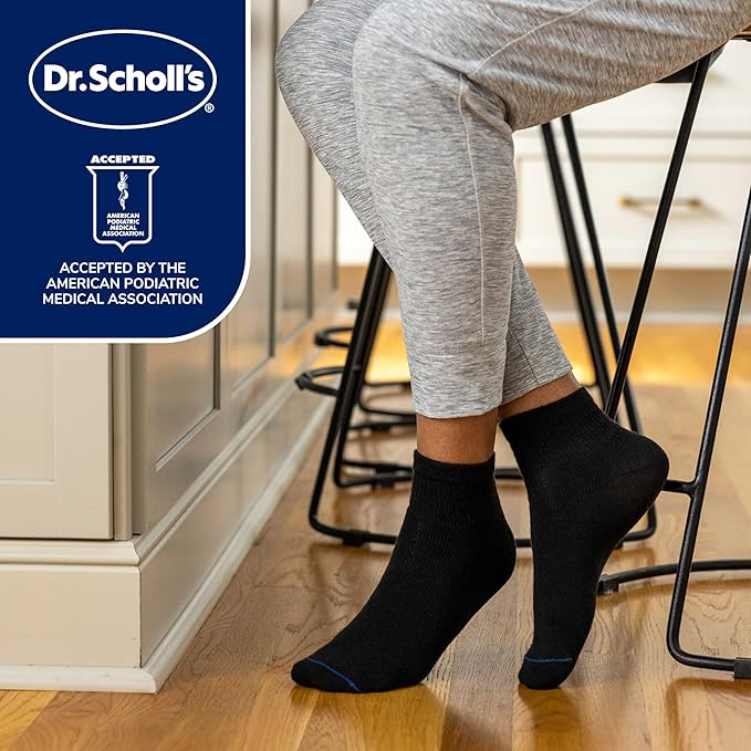 Dr. Scholl's Women's Diabetes & Circulator Socks - 4, 6, & 12 Pair Packs - Non-Binding Moisture Management