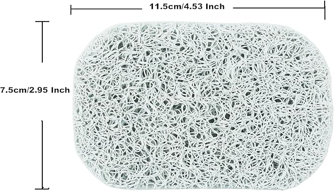 8 Pack Soap Saver Pads, Self Draining Soap Bars Holder Pads for Shower,Kitchen,Bathroom (White)