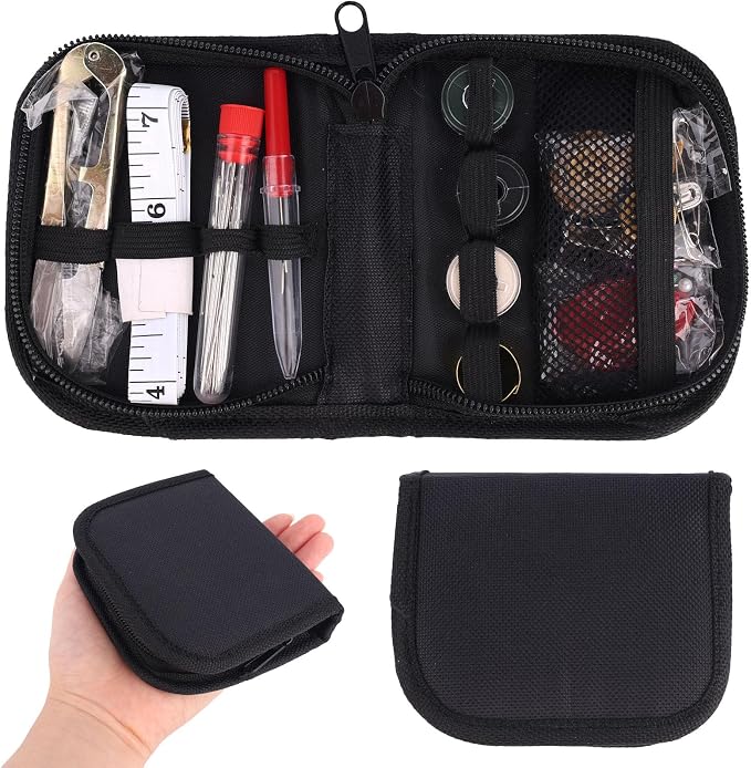 Military Sewing Kit, Durable Small Military Survival Army Sewing Kit Portable Thread Needle Repair Tools Suitable for Indoor Outdoor Field Travel Emergency Use