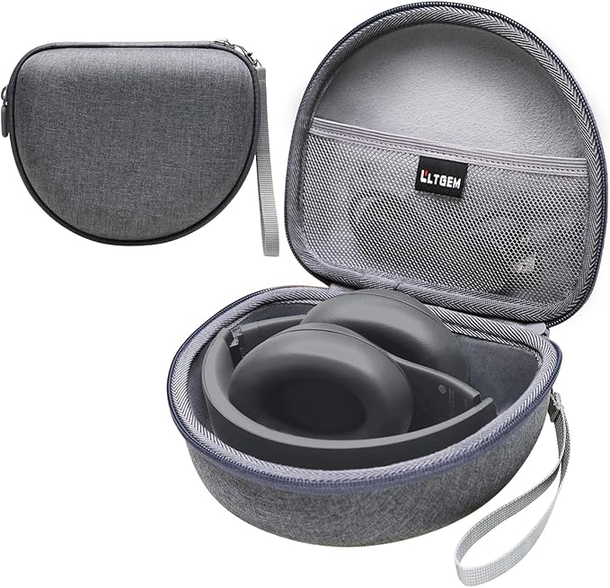 Headphone Case Compatible with Beats Studio Pro/Solo 4 / Studio 3 / Solo 3 / Picun B8 / BERIBES/JLab JBuds Lux ANC Wireless Bluetooth Noise Cancelling Headphones, Dark Gray(Case Only)