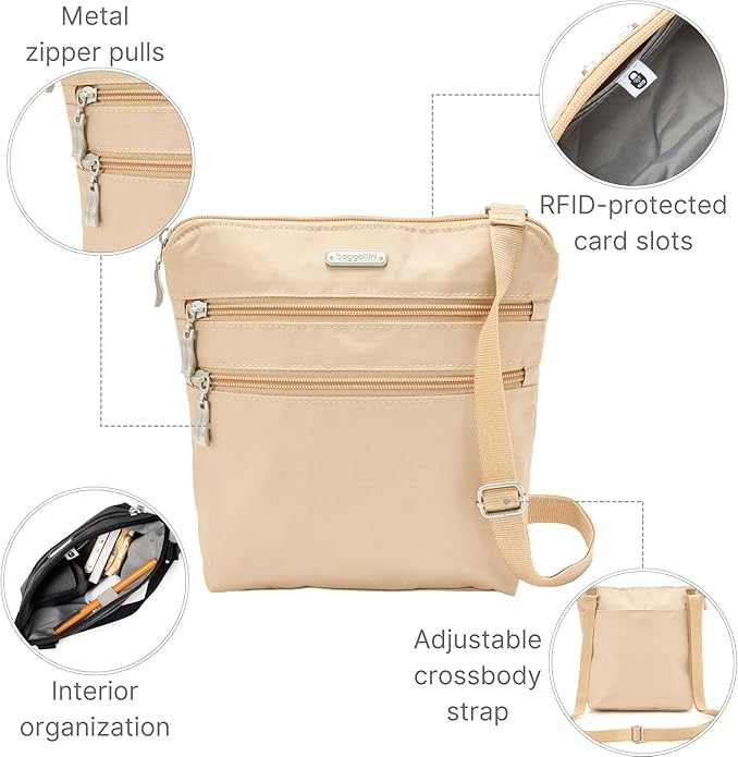 Baggallini Women's Essential Crossbody Bags